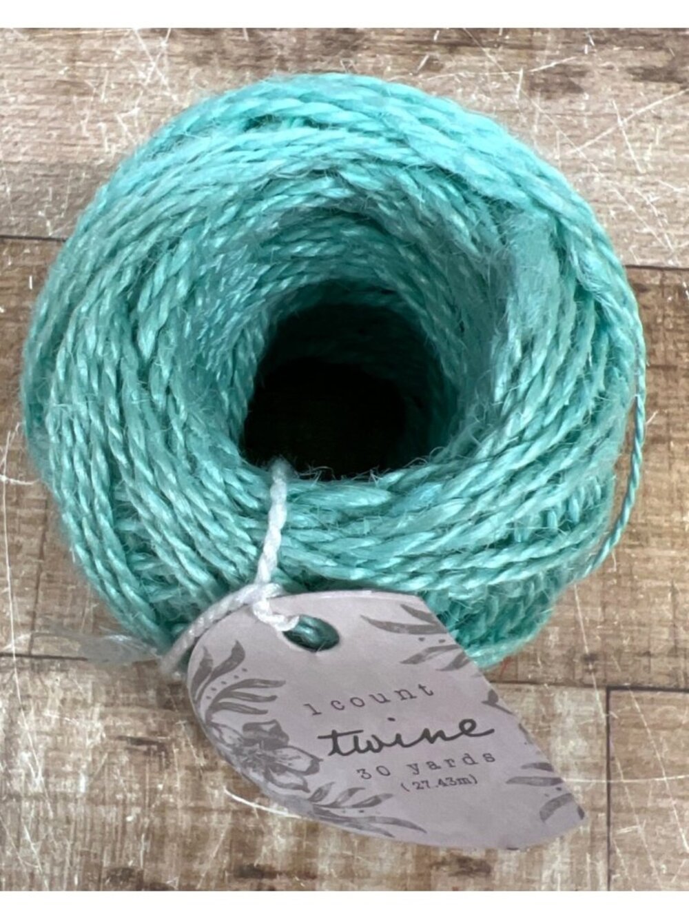 Aqua Blue Twine 30 Yards Durable Crafting String For DIY Projects Gift Wrapping